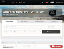 Tablet Screenshot of homesofmountpleasant.com